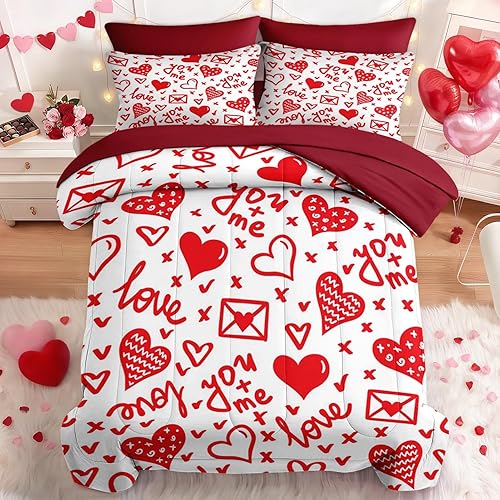 Miniatura 20 de Nesker Juego de edredón de primavera de 7 piezas, tamaño King, juego de ropa de cama de mariposas florales para niños y adultos, juegos de sábanas