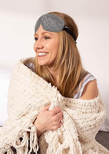 Miniatura 30 de Bucky Máscara de ojos ultraligera para viajar y dormir, color negro, talla única Negro -,Azul Ice,Jade azul,Gris lunares,marino,Rojo -,Rosa