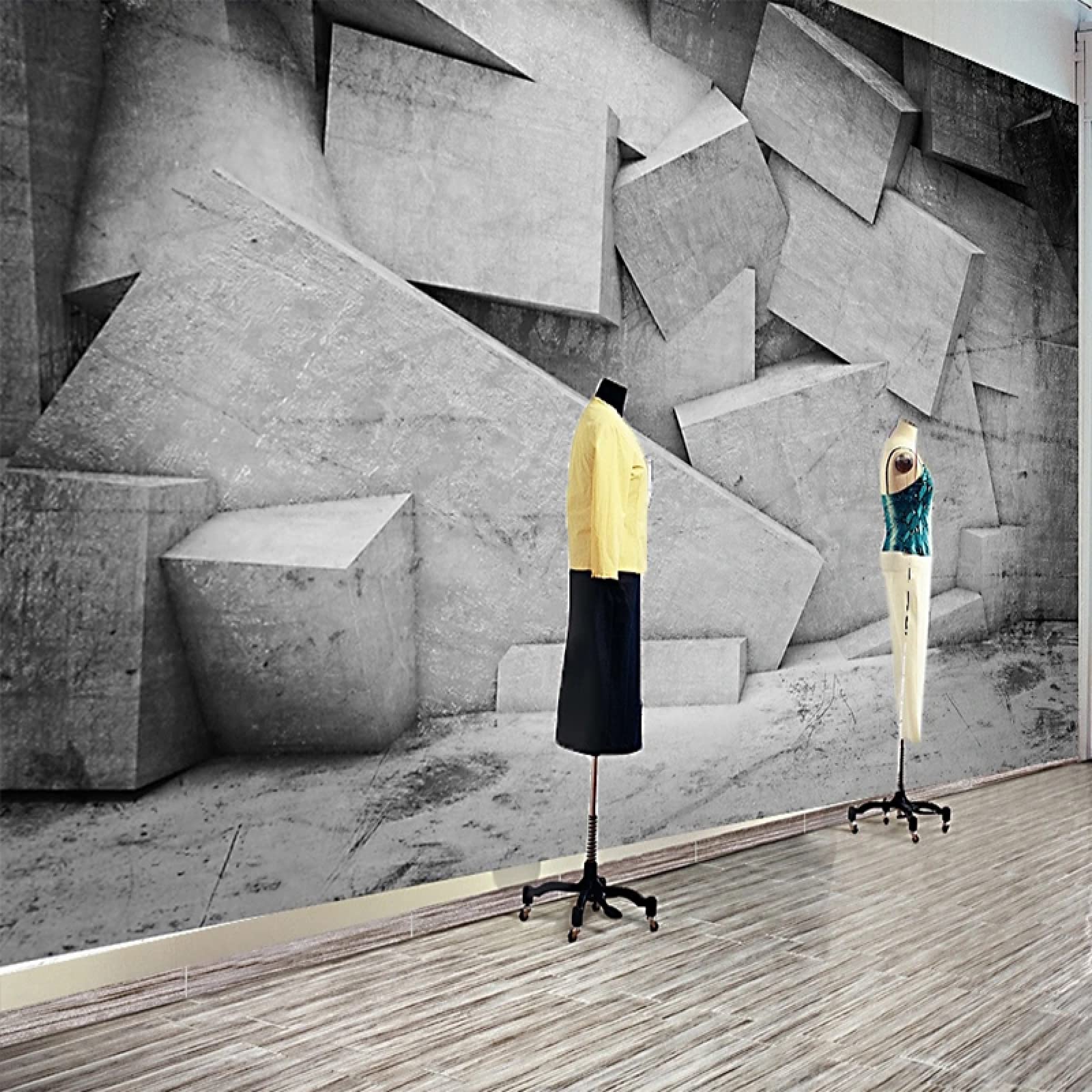 Mural 3D sala de estar papel tapiz moderno abstracto geométrico ladrillo arte pegatina dormitorio decoración del hogar fondo cartel de pared