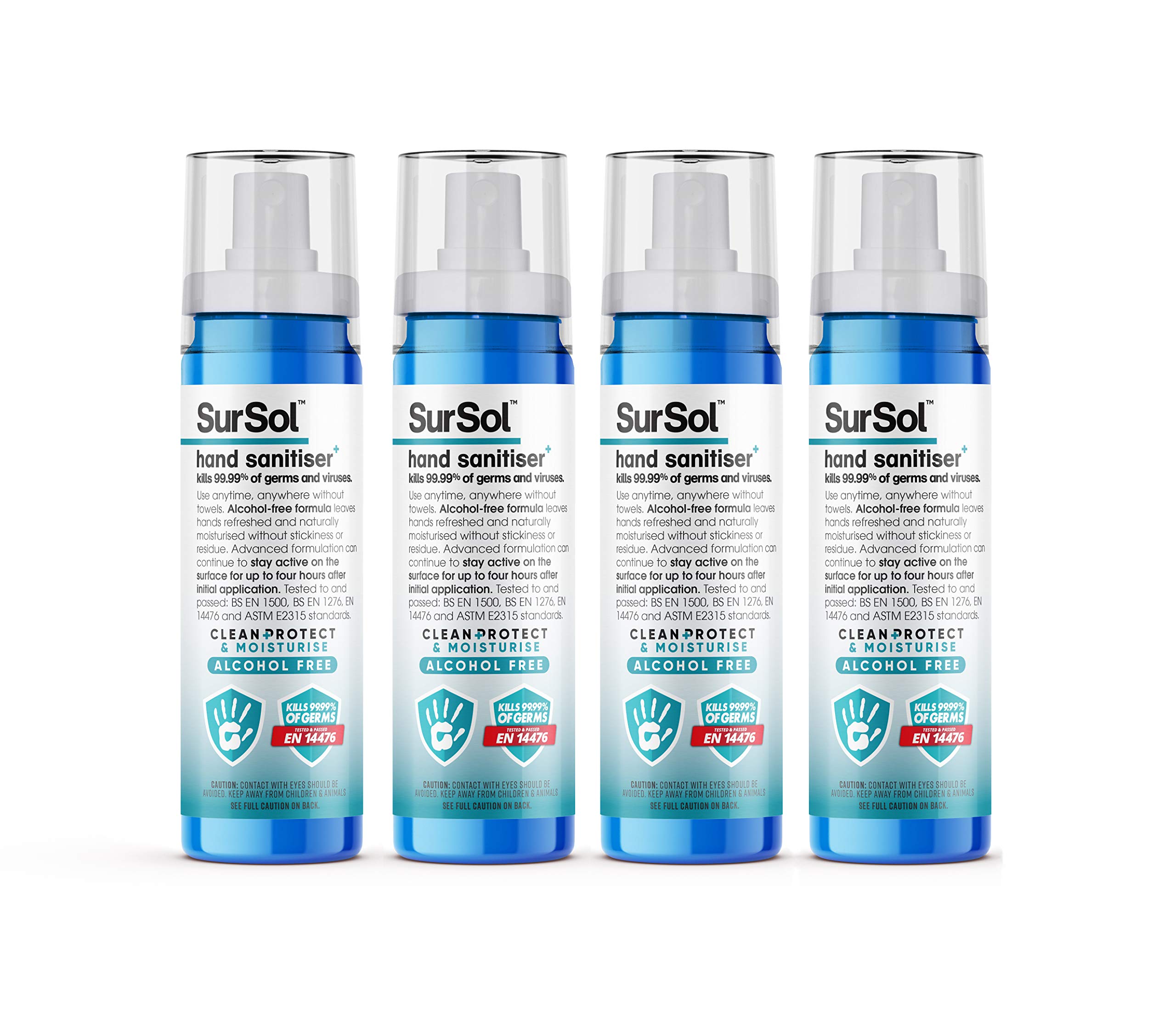SurSol Alcohol Free Hand Sanitiser (4 x 100ml)