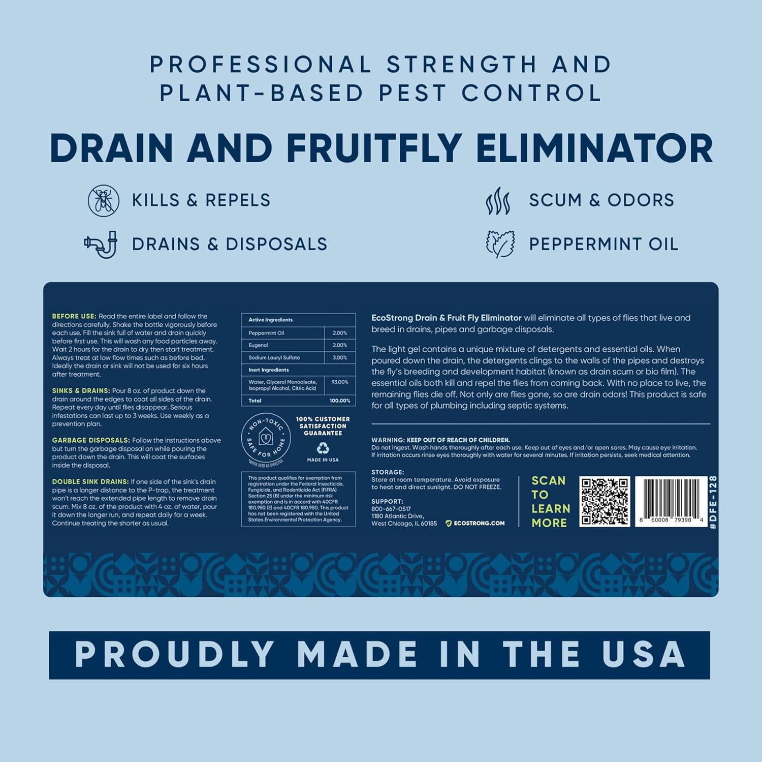 Fruit Fly Drain Treatment | Drain Fly Eliminator | All-Natural, Eliminates Gnats, Sewer Flies and More - Works in All Drains - 1 Gallon - Image 9