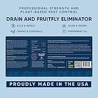 Vista 9 de Fruit Fly Drain Treatment Drain Fly Eliminator All-Natural, Eliminates Gnats, Sewer Flies and More - Works in All Drains - 1 Gallon