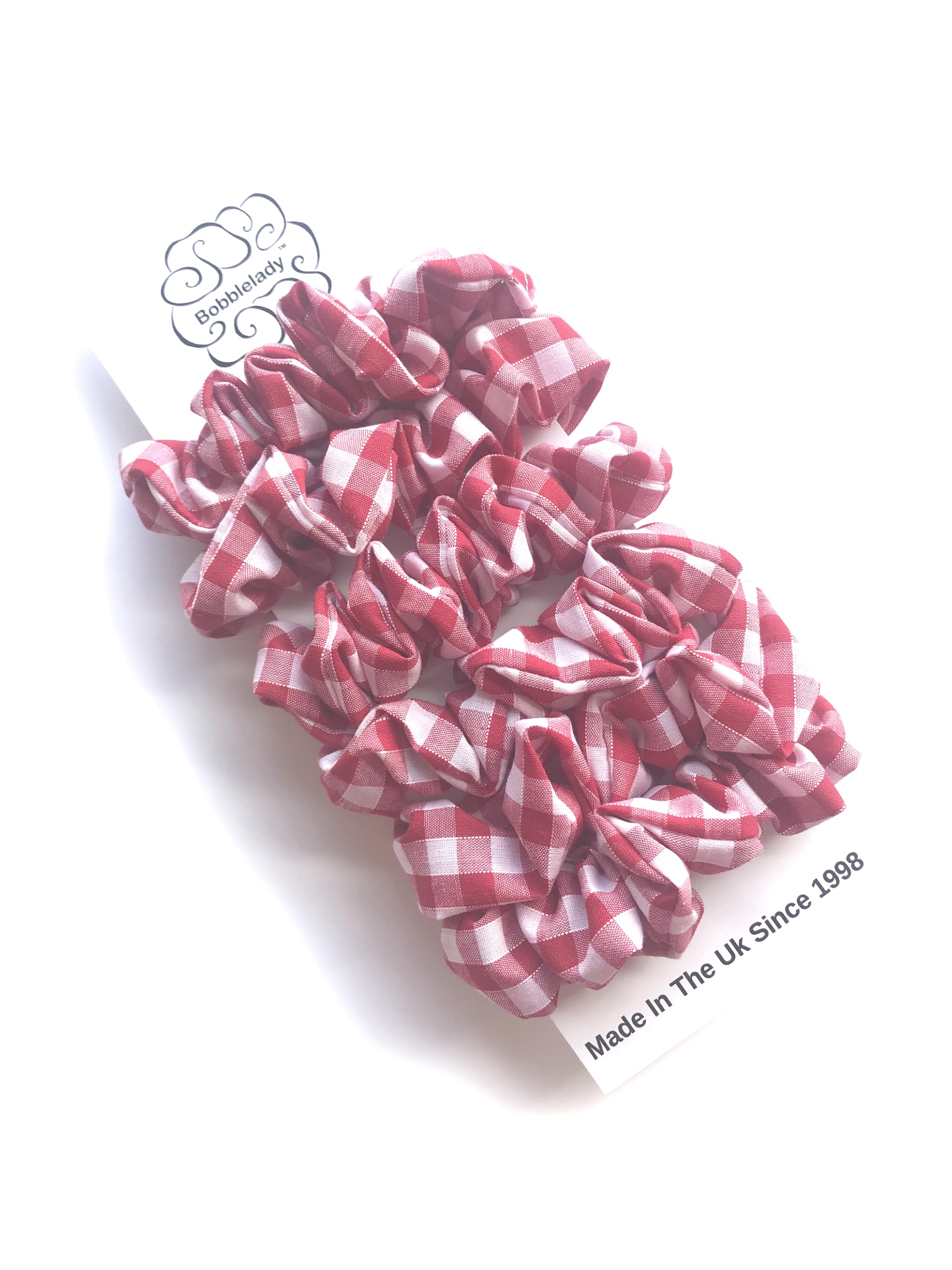 Bobblelady 6 pcs Gingham Scrunchies Small Sized - Image 2