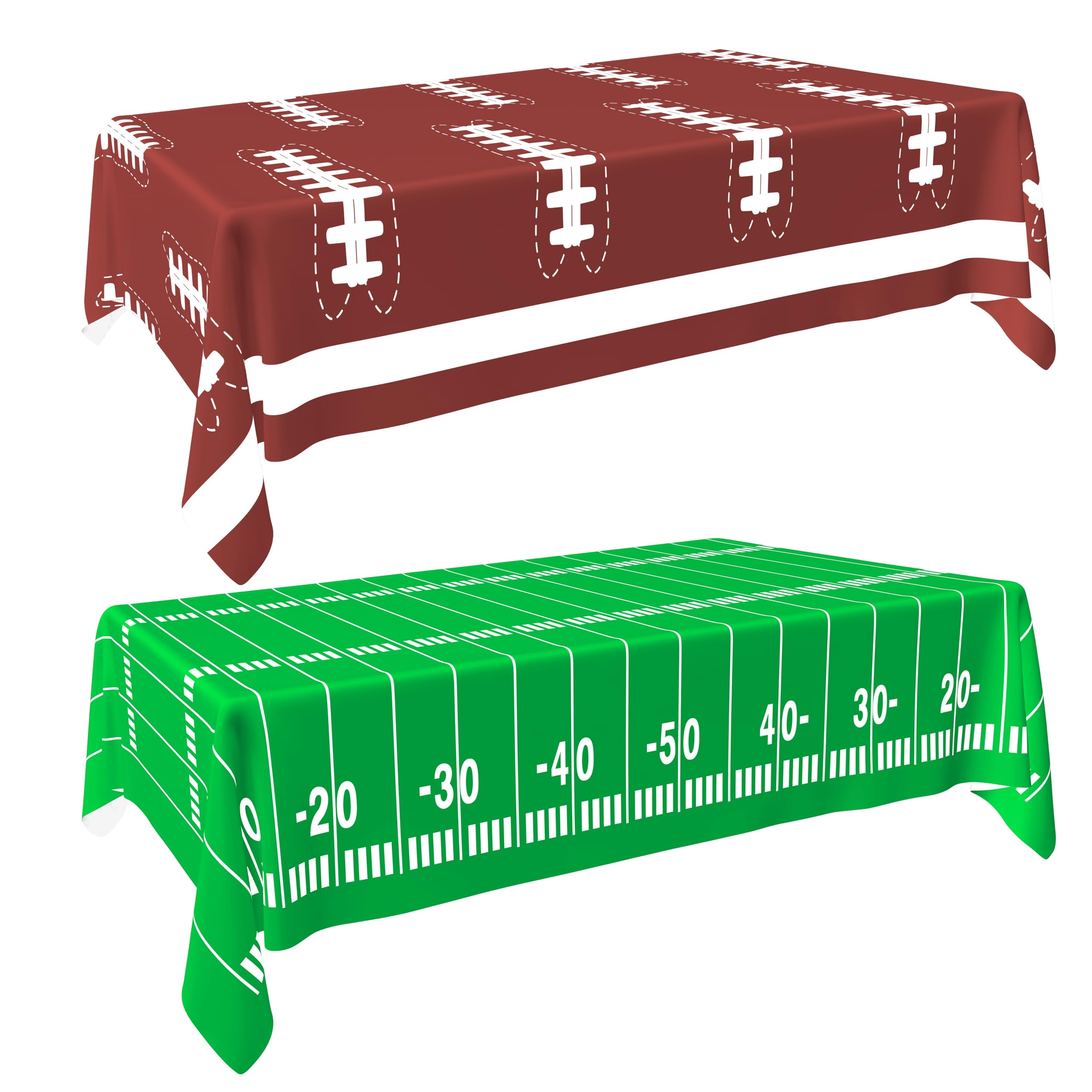 Football Tablecloth 2-Pack - Super Bowl Party Supplies, Touchdown Table Cover For Game Day Decor - View #12