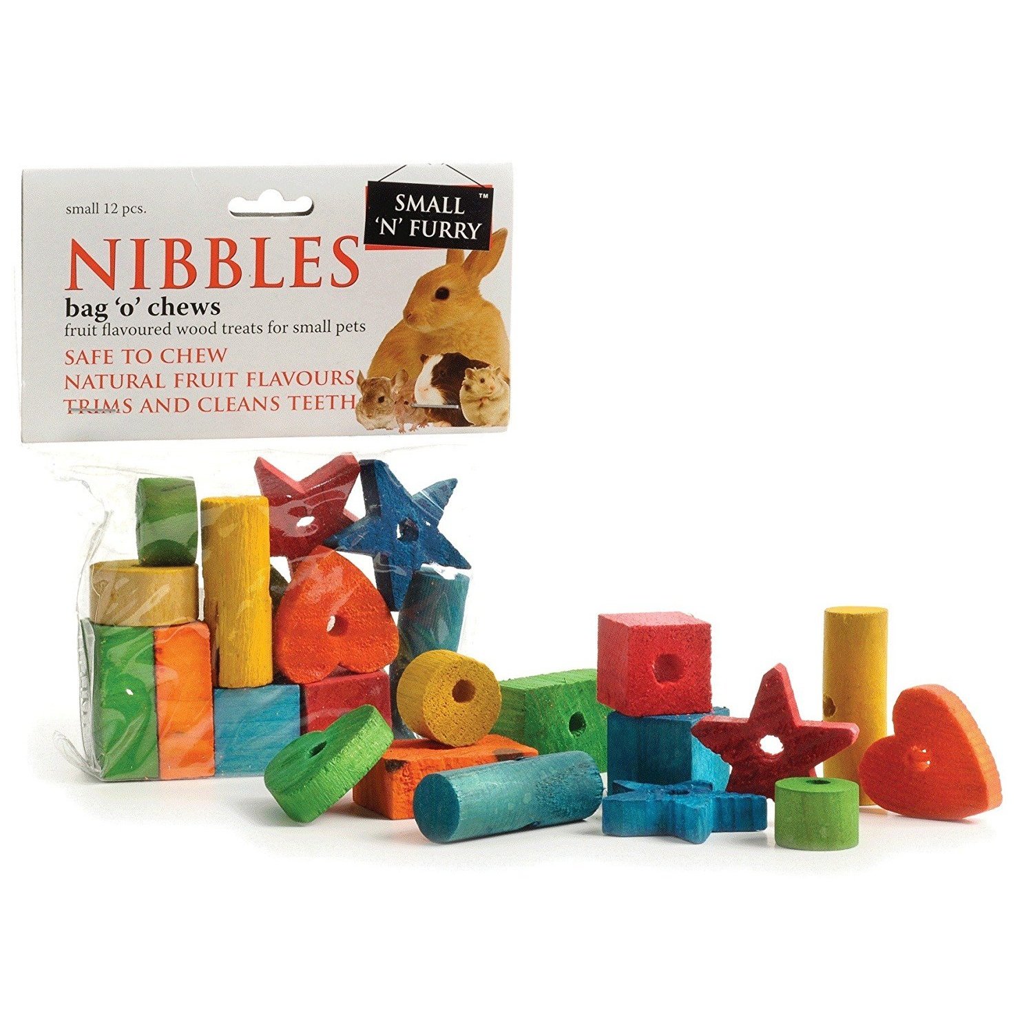 12 Piece Bag O Chews Wood Toy Set