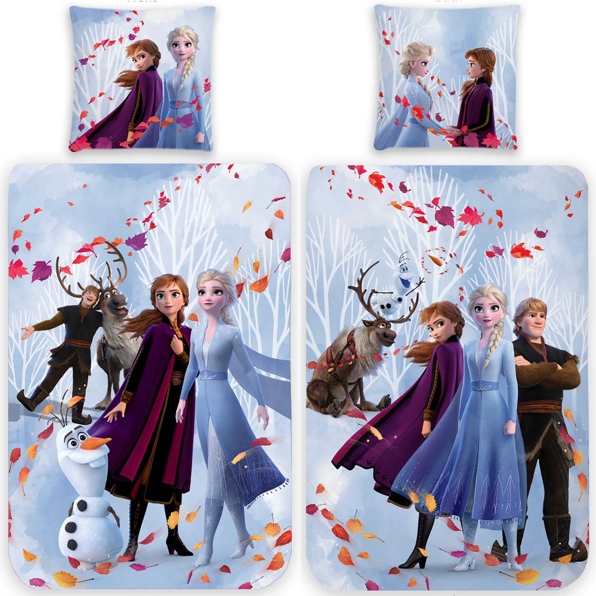 Housse de couette Reine des Neiges coton Frozen 135x200 Sven