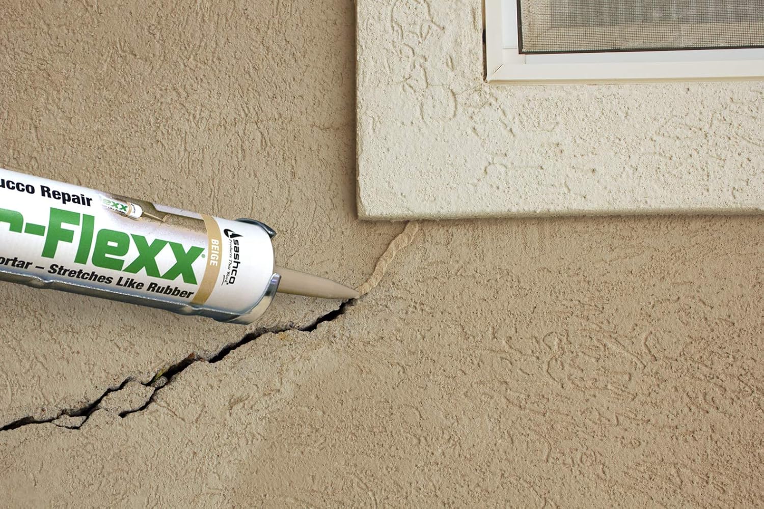 Sashco 15010 Mor-Flexx Caulking for Mortar, 10.5 Ounce Cartridge, Beige (Pack of 12)