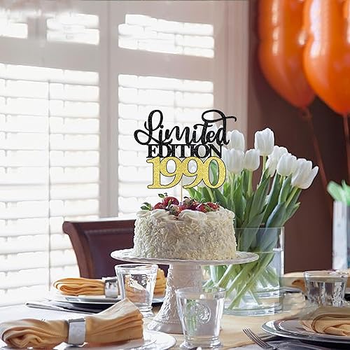 Miniatura 9 de Leetaivie Decoración para tartas de edición limitada de 1979, decoración para tartas de cumpleaños número 45, hombres y mujeres animan 45 años45 y