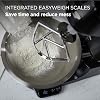 Kenwood Titanium Chef Baker Silver KVC85.004BK, Stand Mixer with Integrated Scale, 3 Stainless Steel Mixing Hooks and Rubber Whisk, 5L and 3.5L Bowls, 1200W, Black
