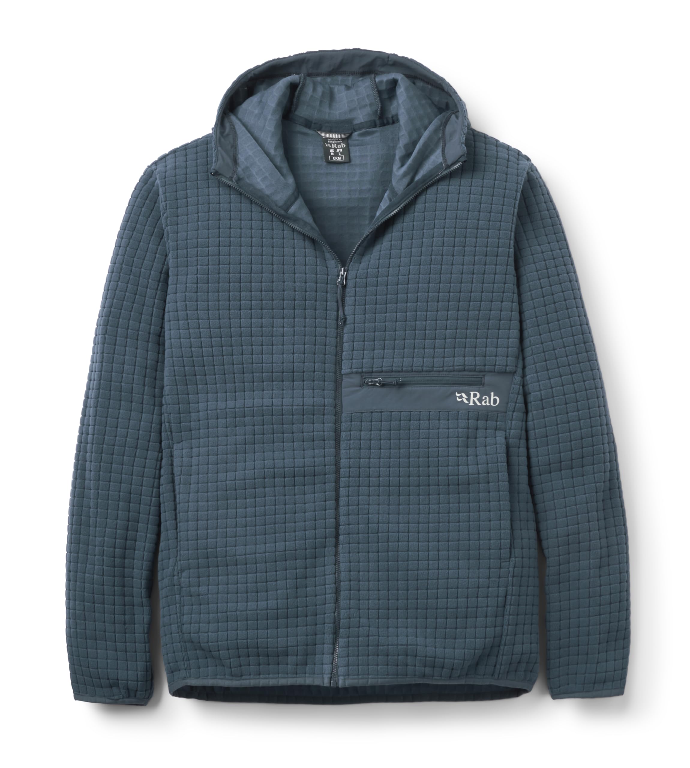 Rab Men's Tempest Blue Ramshaw Hoody - Lightweight Fleece Jacket For Hiking & Climbing - XX-Large