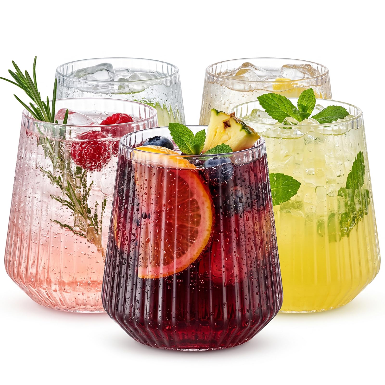 Lueumxc Plastic Wine Glasses