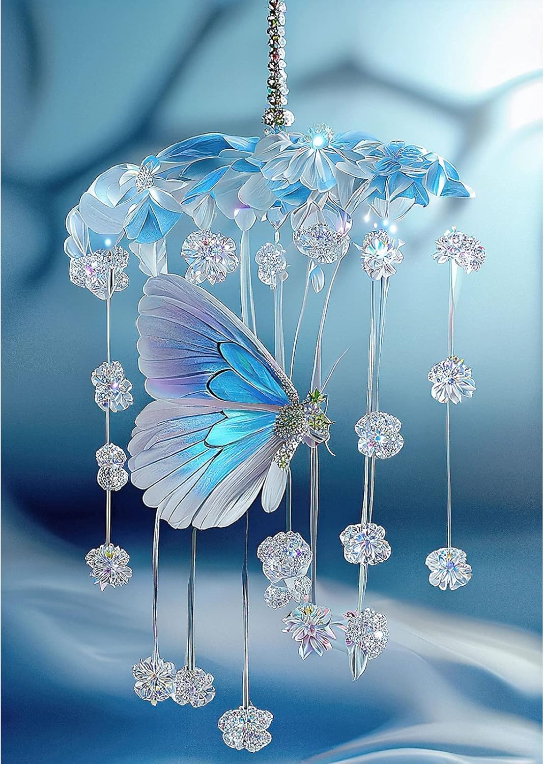 QENSPE 5D Diamond Painting Kits, Special Shaped Crystal Butterflies