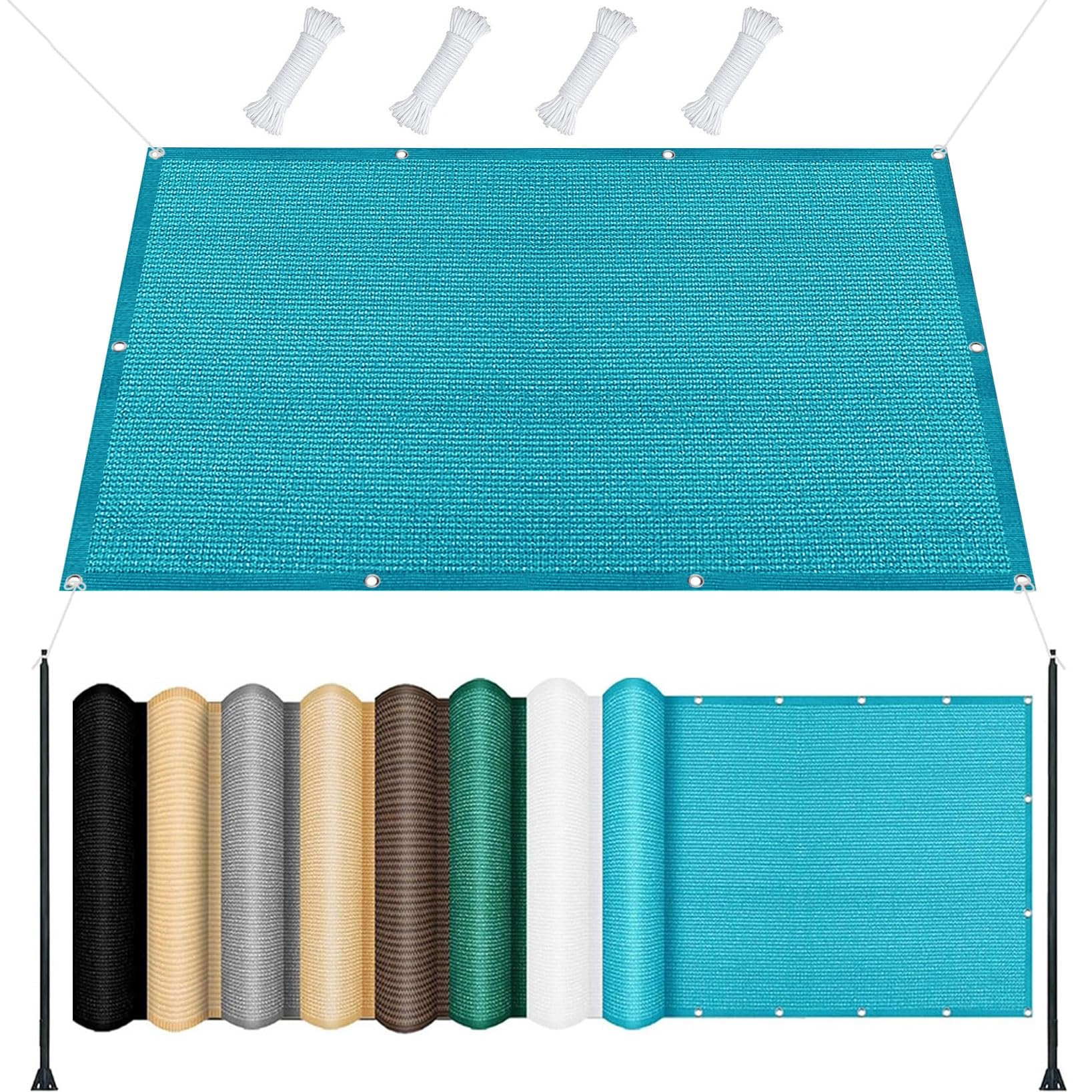 Filet protection solaire de grande taille pour repas sur la terrasse