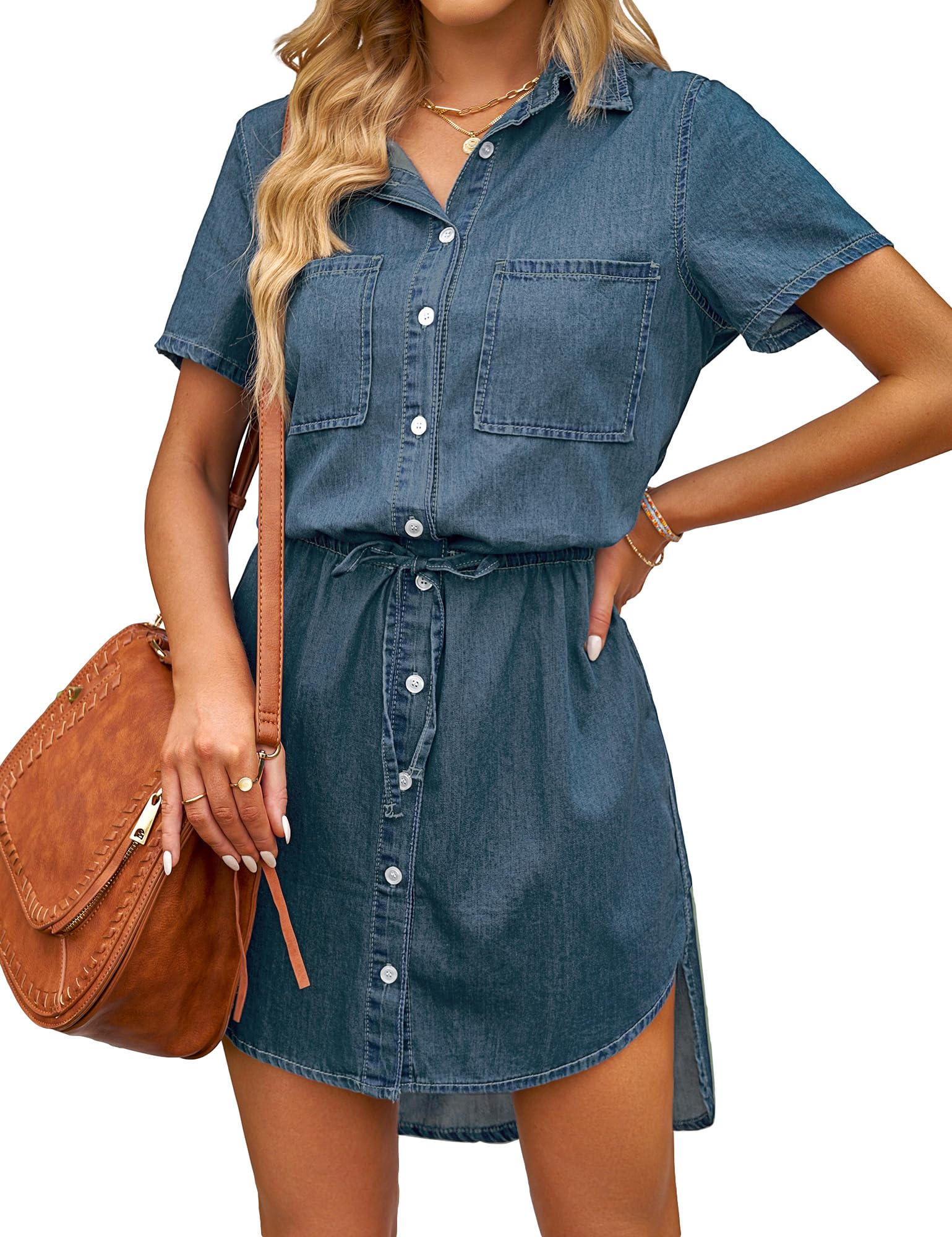luvamia Casual Denim Dress