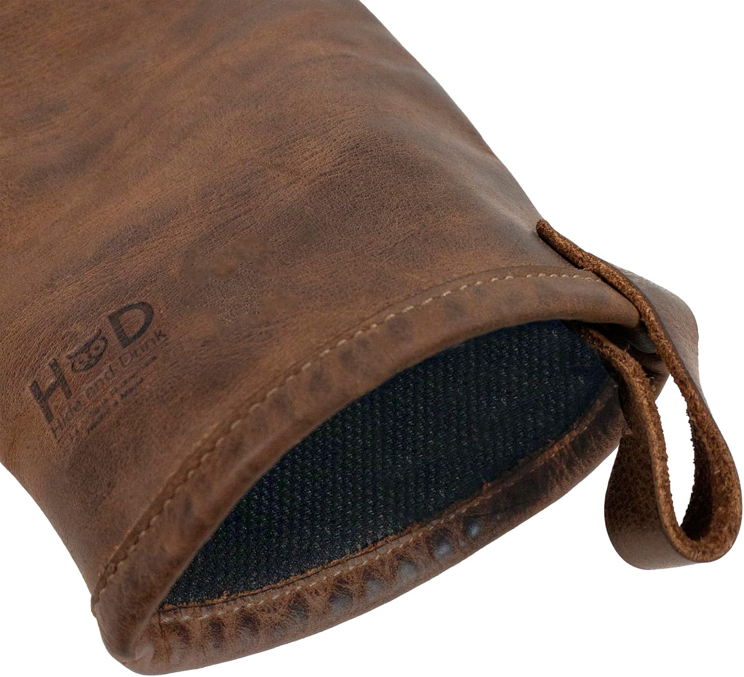 Hide & Drink, Oven Glove, Cookware, Heat Protection, Kitchen and Bakery Supplies, Home Essentials, Full Grain Leather, Handmade, Bourbon Brown