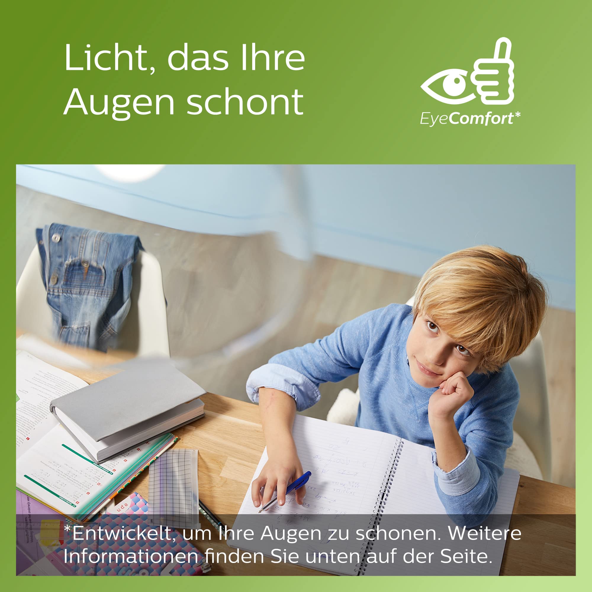 Philips ultraeffizienter Einbauspot (6,5 W), Downlight Deckenleuchte mit ø 150 mm & kaltweißem Licht, LED Beleuchtung mit Energieeffizienzklasse A, weiß