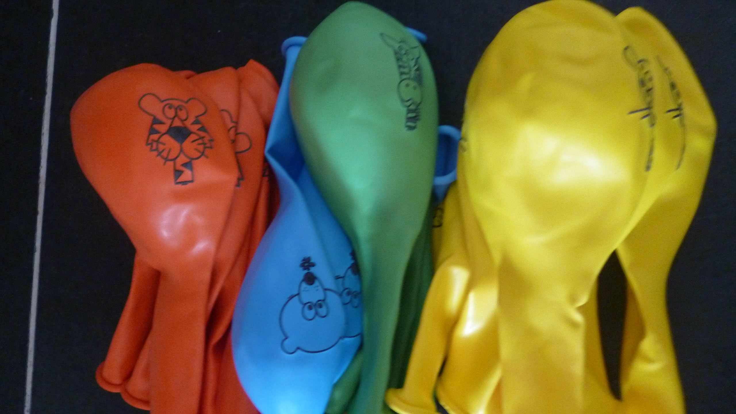 Jungle Animal Assortment Qualatex 11 inch Latex Balloons x 5