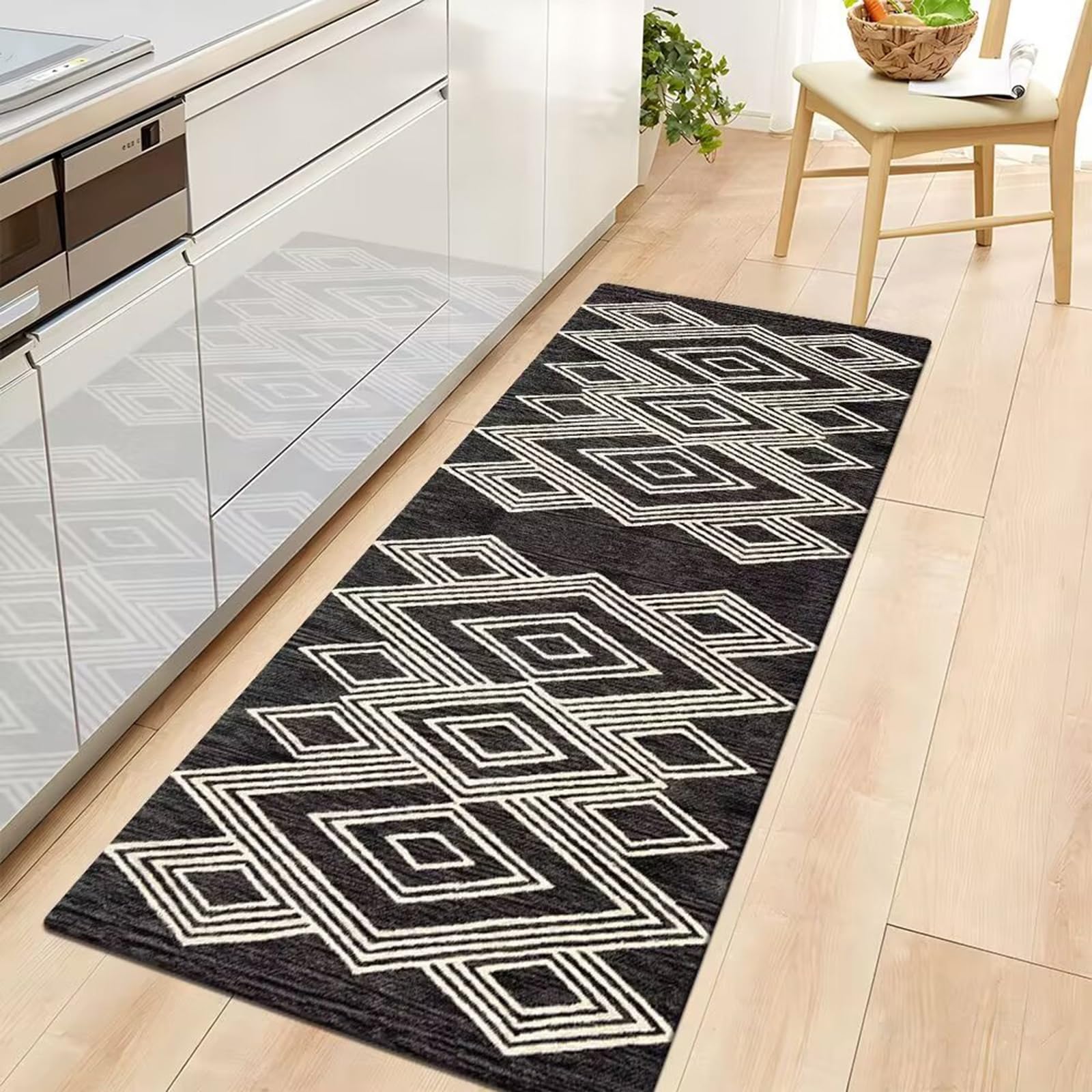 Tapis de cuisine antidérapant pour soulager le dos avec motif aztèque