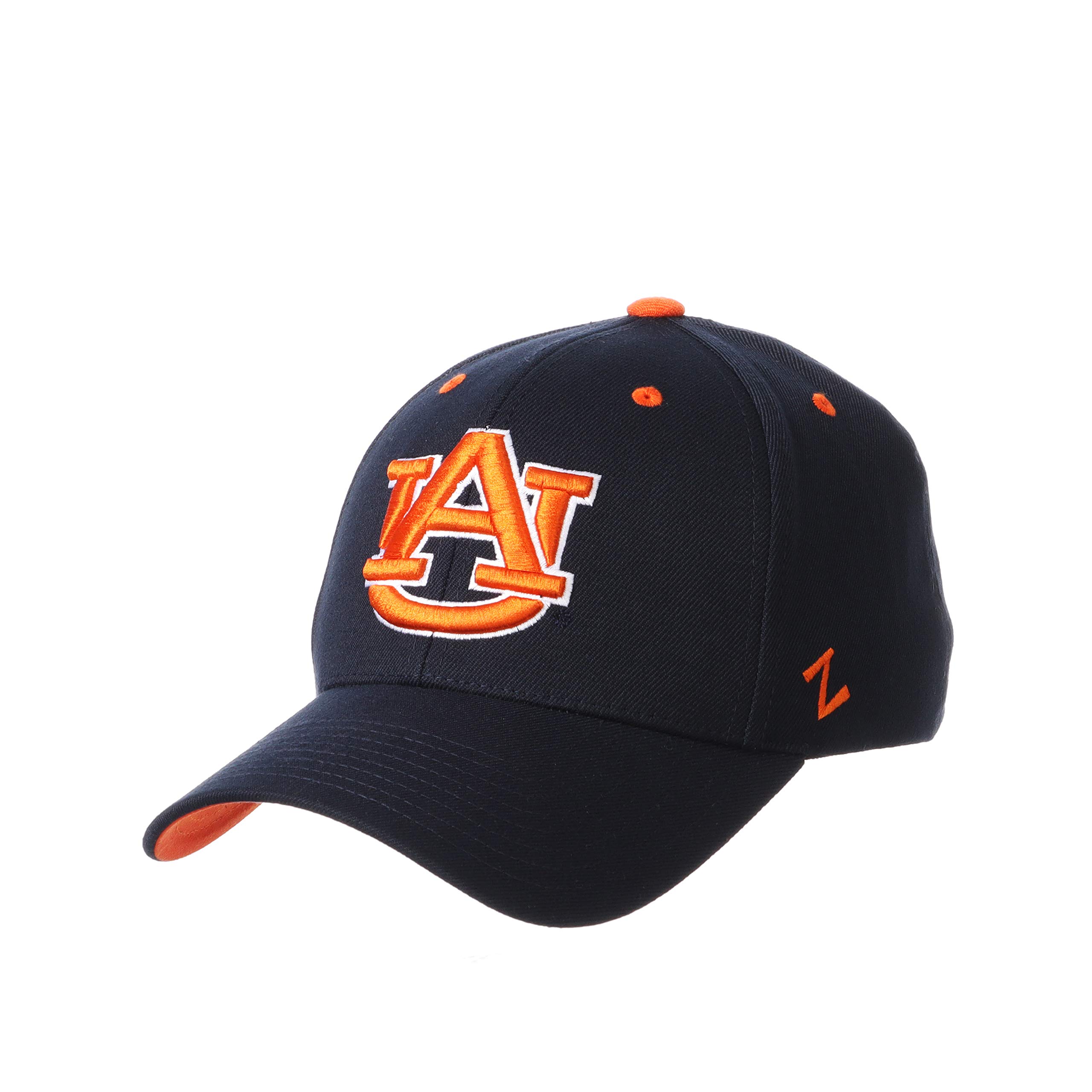 Zephyr NCAA Auburn Tigers Men's Stretch Fitted Hat Team Colour, Auburn Tigers Navy, Large
