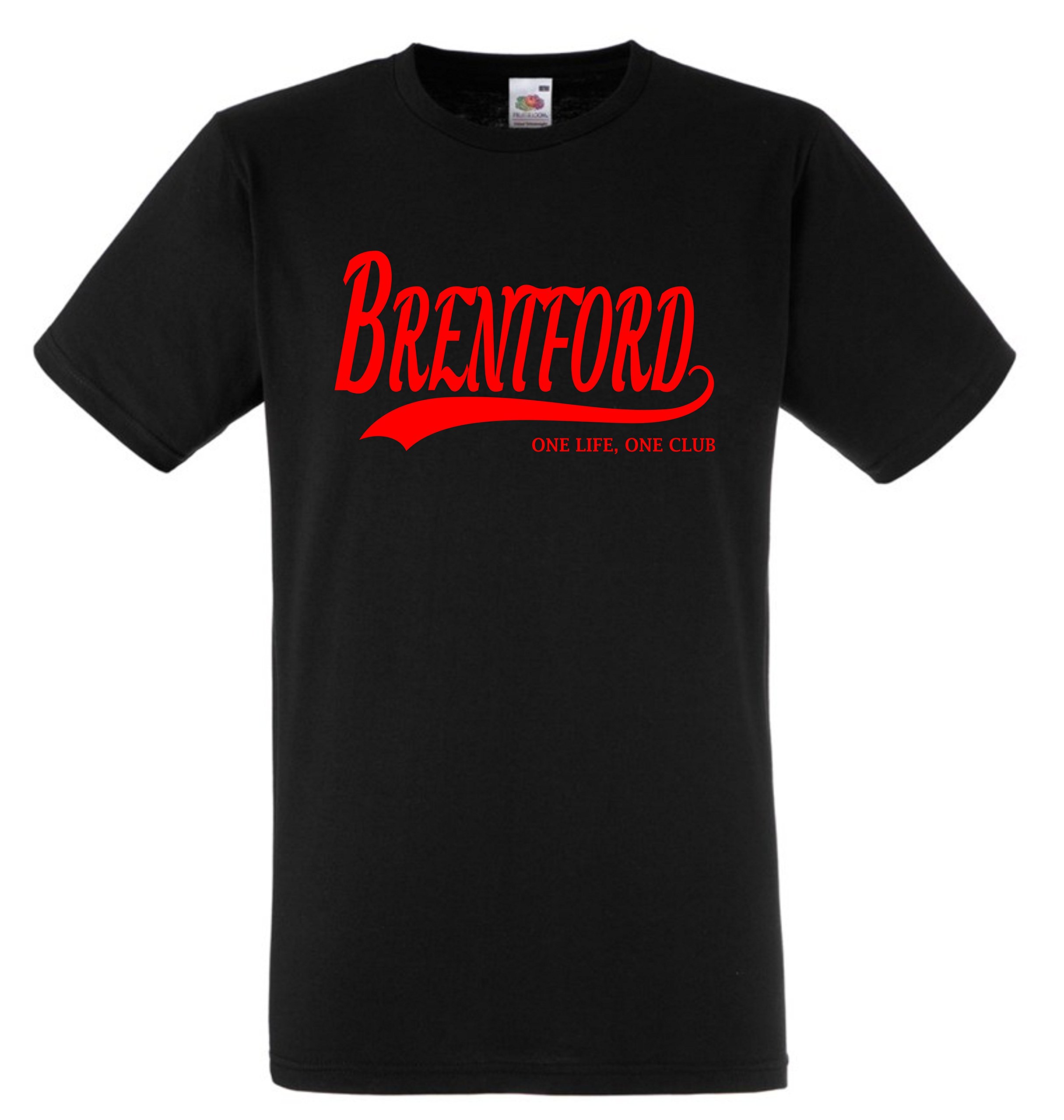 All About The Print Brentford One Life, One Club. Premium T Shirt Gift Large Mens Black