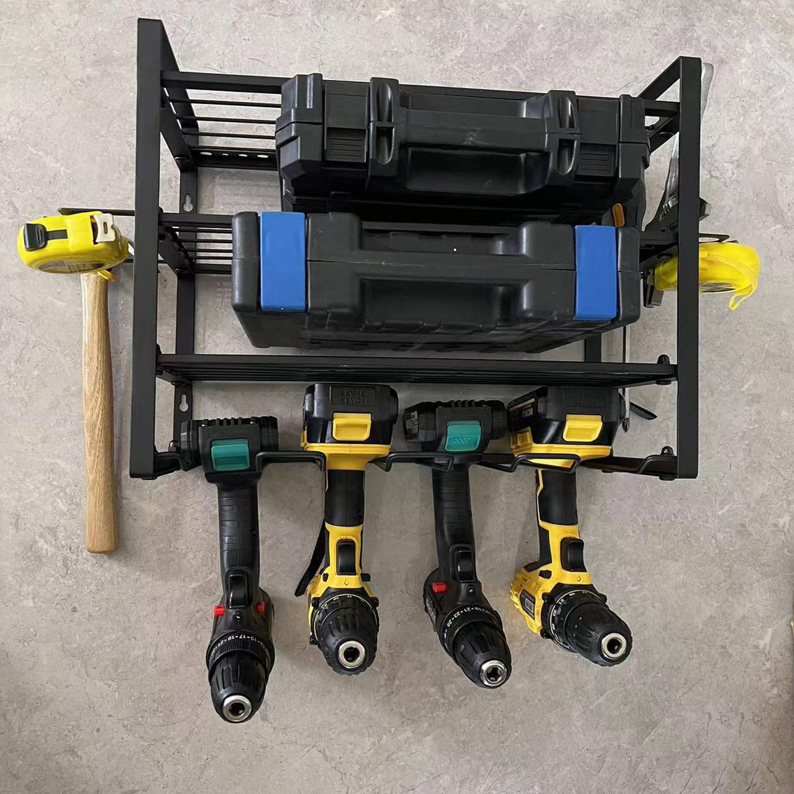 Dc Tool Rack Snapklik.com : Power Tool Organizer For Tool Storage,4 Layer Heavy Duty ...
