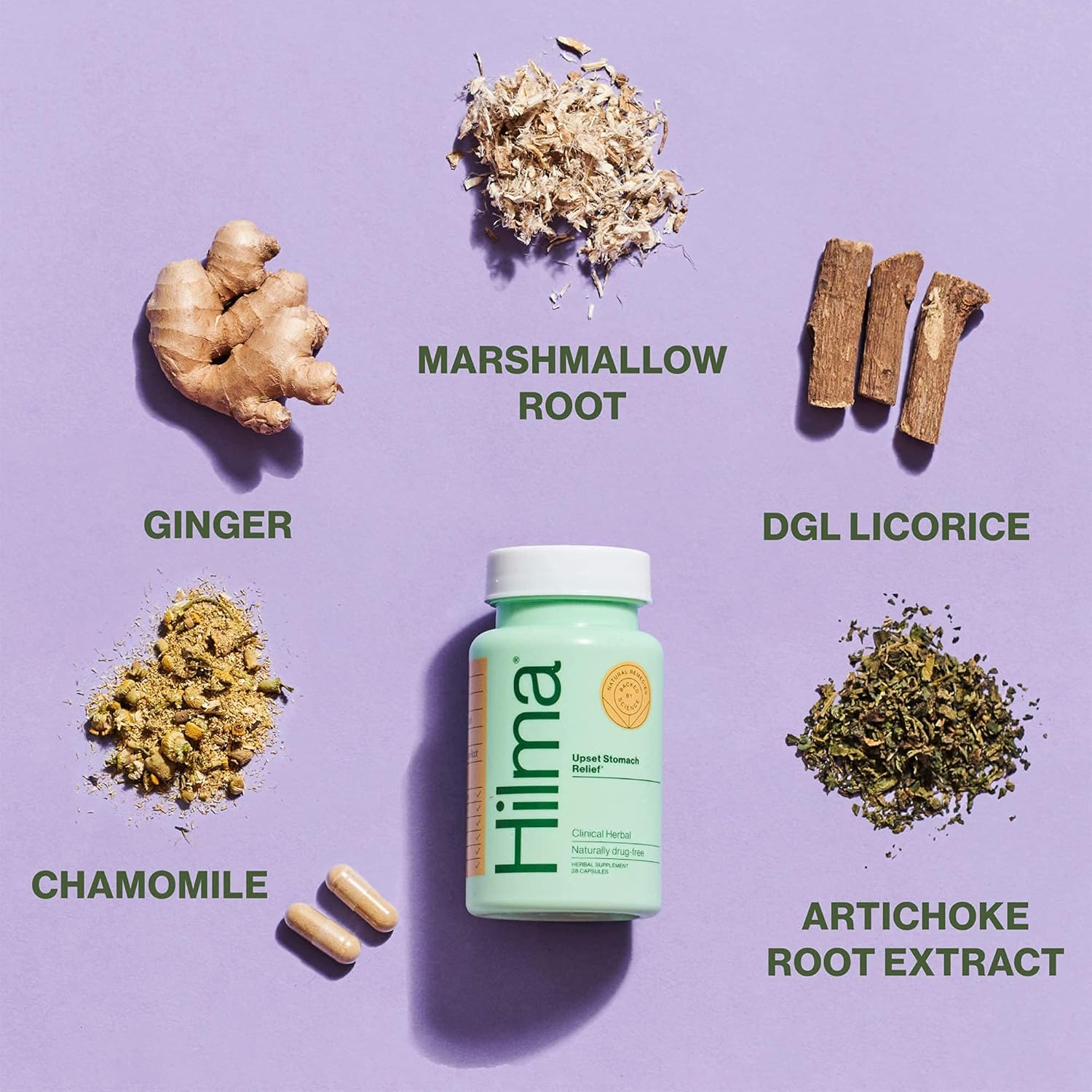 Buy Hilma Heartburn & Indigestion Relief Natural Antacid for