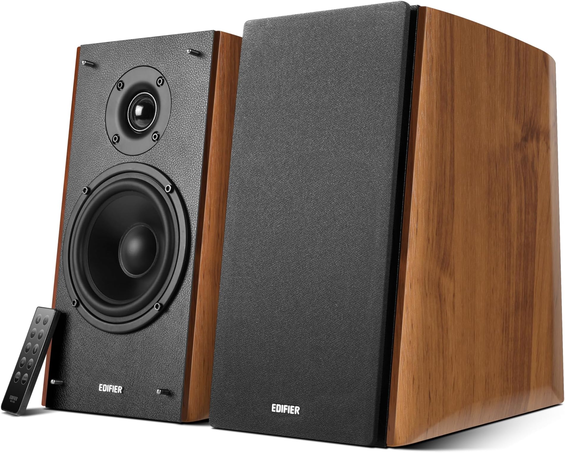 - R2000DB Powered Bluetooth Bookshelf Speakers - Near-Field Studio Monitors - Optical Input - 120 Watts RMS (Warmoak)