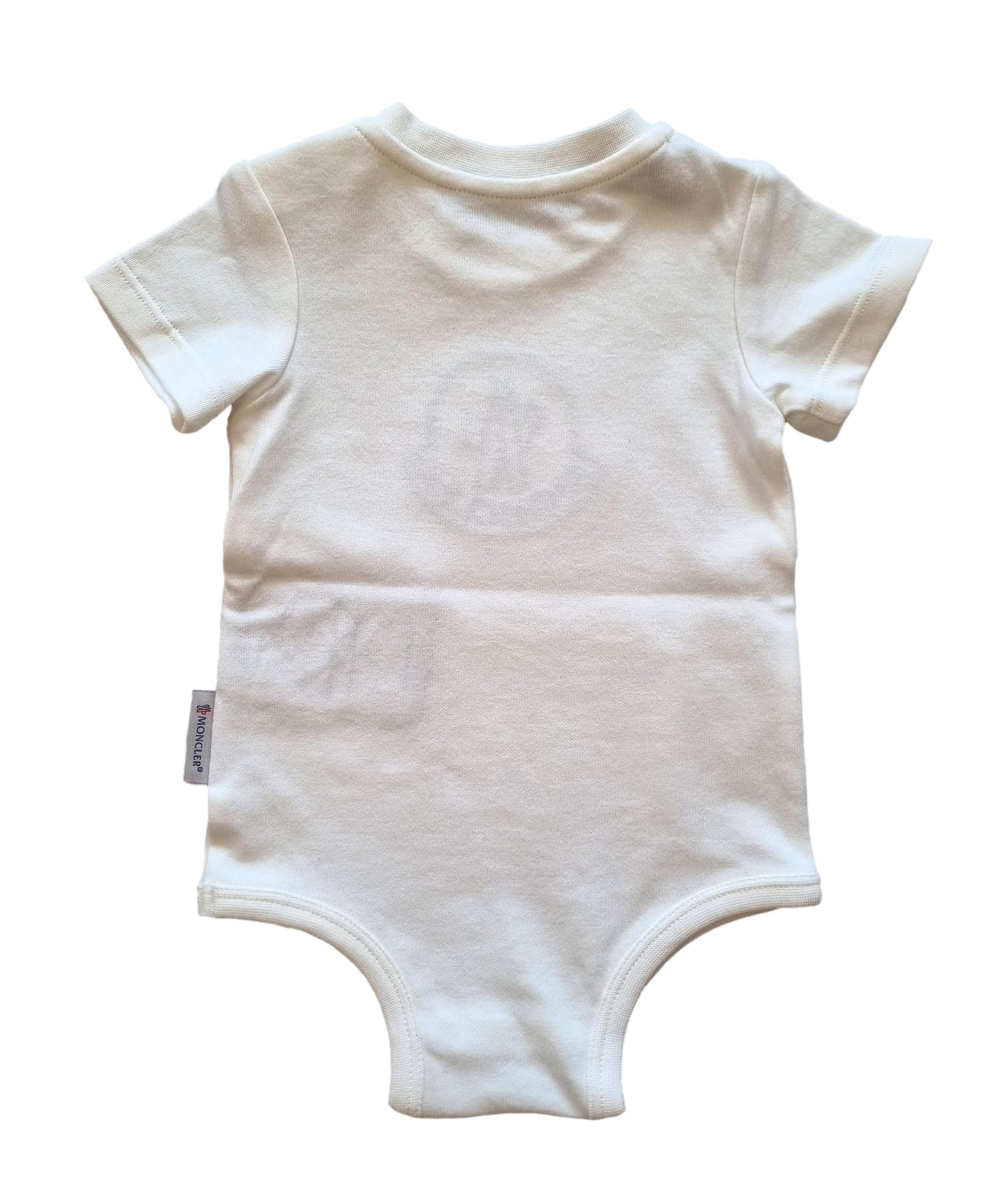 Moncler tutina body neonato in cotone J1 951 8L00012 8392E bianco