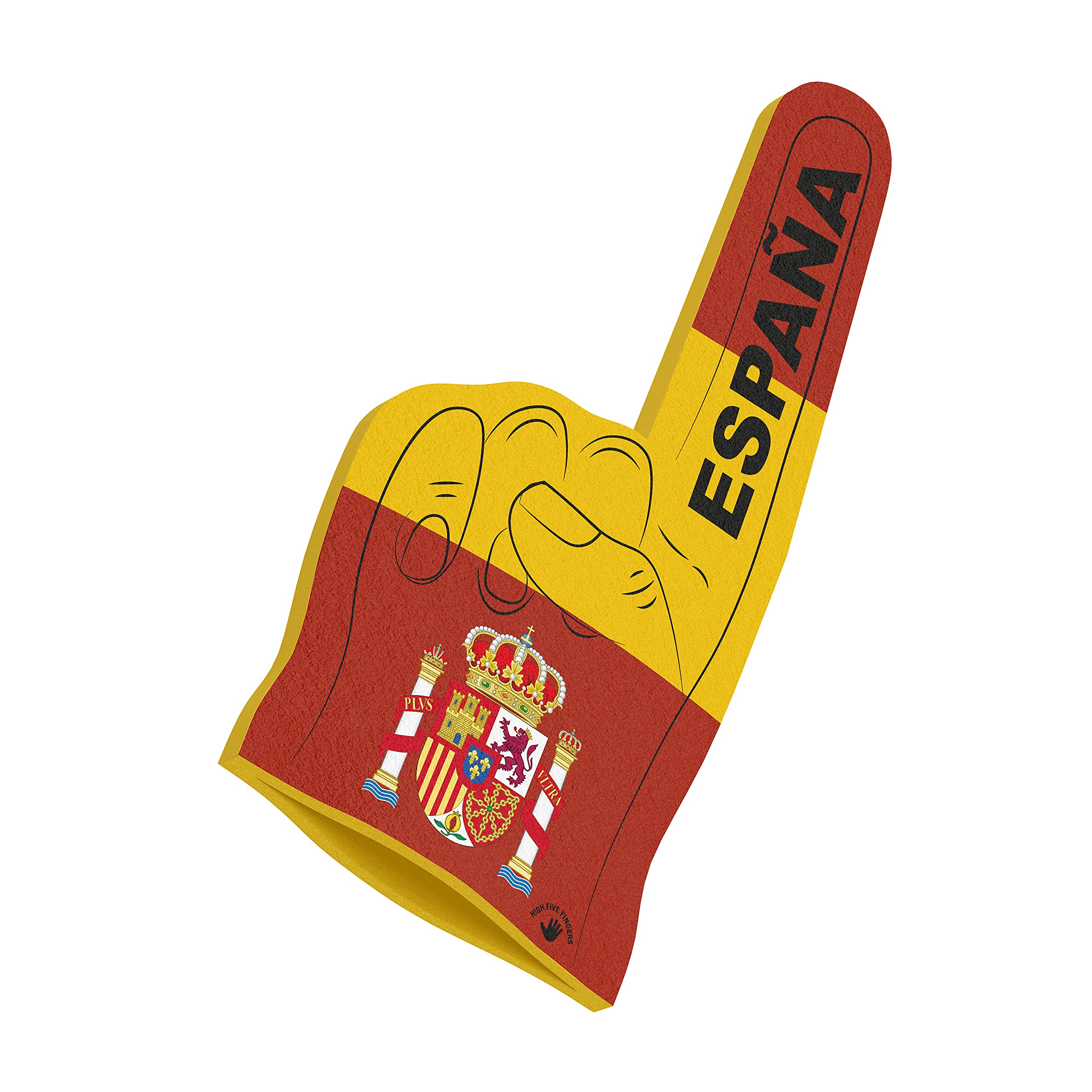 Bandera Campeonato de Europa del Mundo Olimpiadas | Mano de Espuma para Partidos, estadios y Eventos | Talla única | 44 x 22 x 2,5 cm