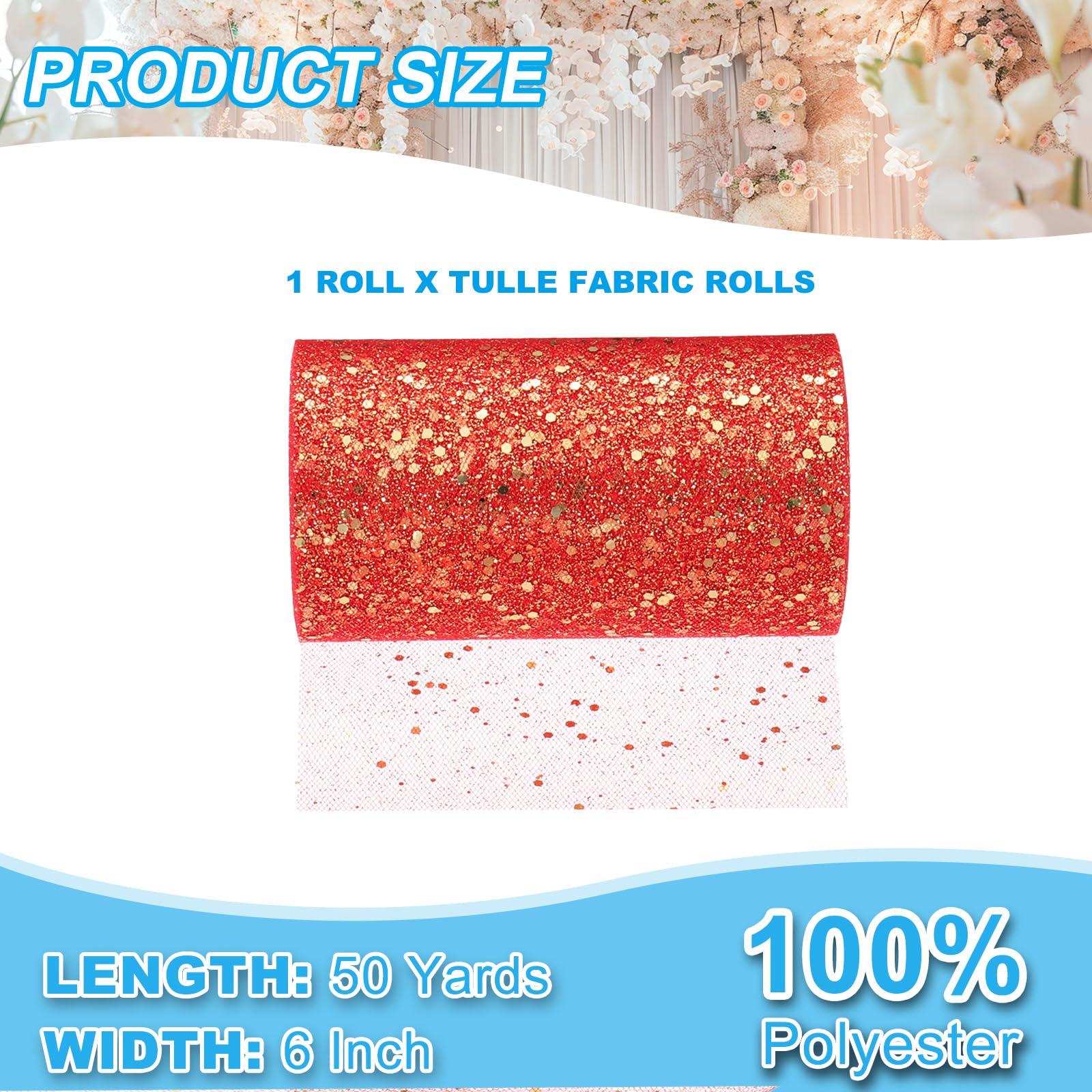 PATIKIL Tulle Fabric Rolls - Image 2