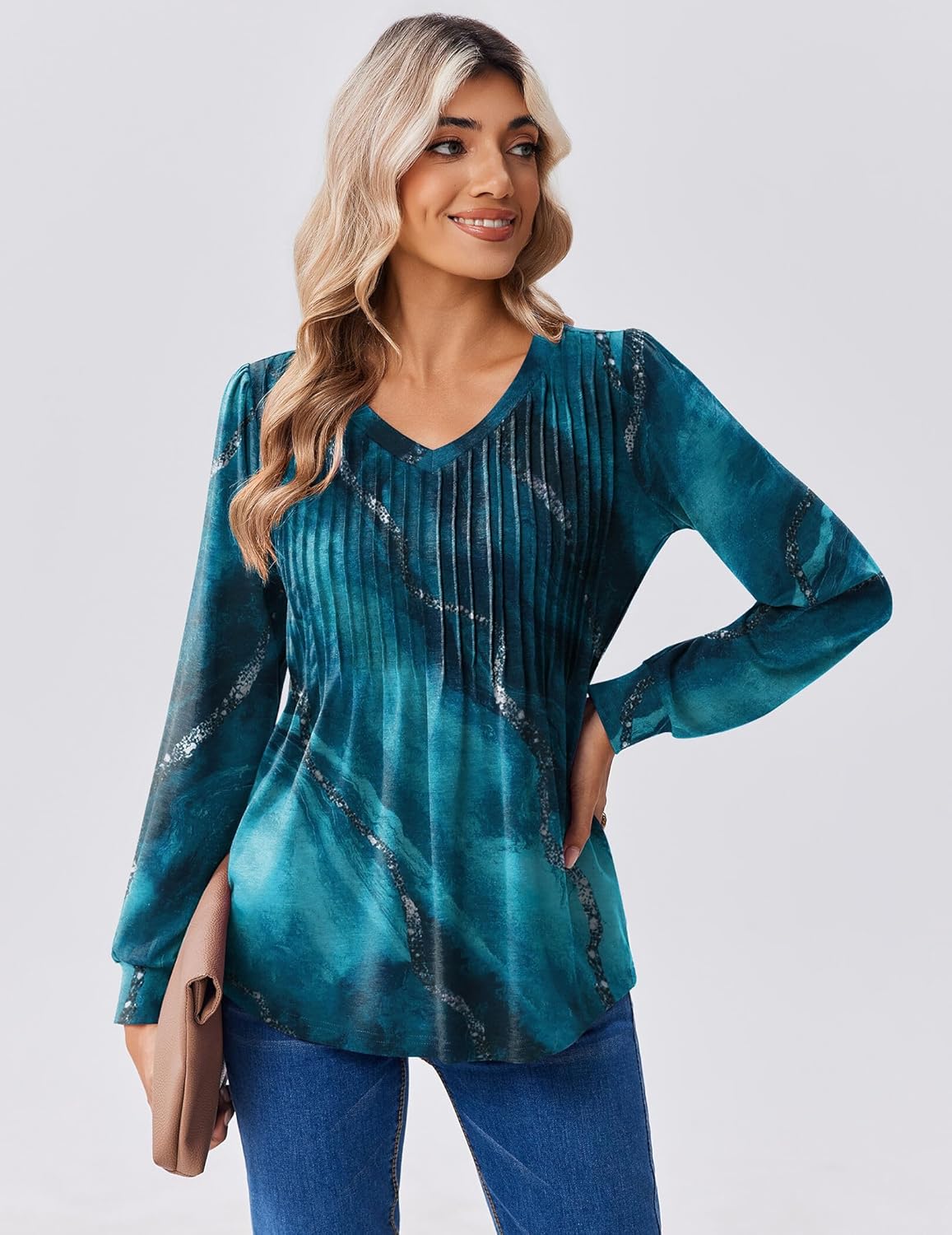 Zeagoo Plus Size Tops for Women Long Sleeve Shirts Fall Fashion 2026 Dressy Tunic Business Casual Outfits - Image 4