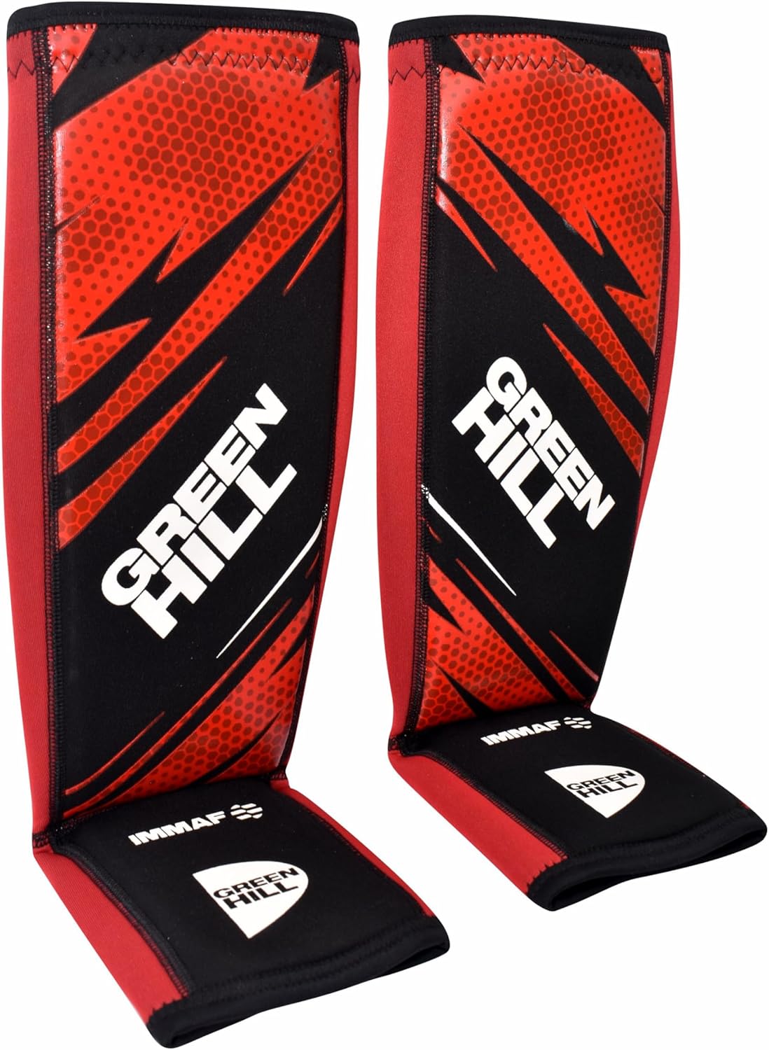 Muay Thai ShinGuards MMA Shin Guards – Kickboxing Shin Guards Muay Thai Shinguards, Shin Instep Pad MMA IMMAF Approved from Green Hill