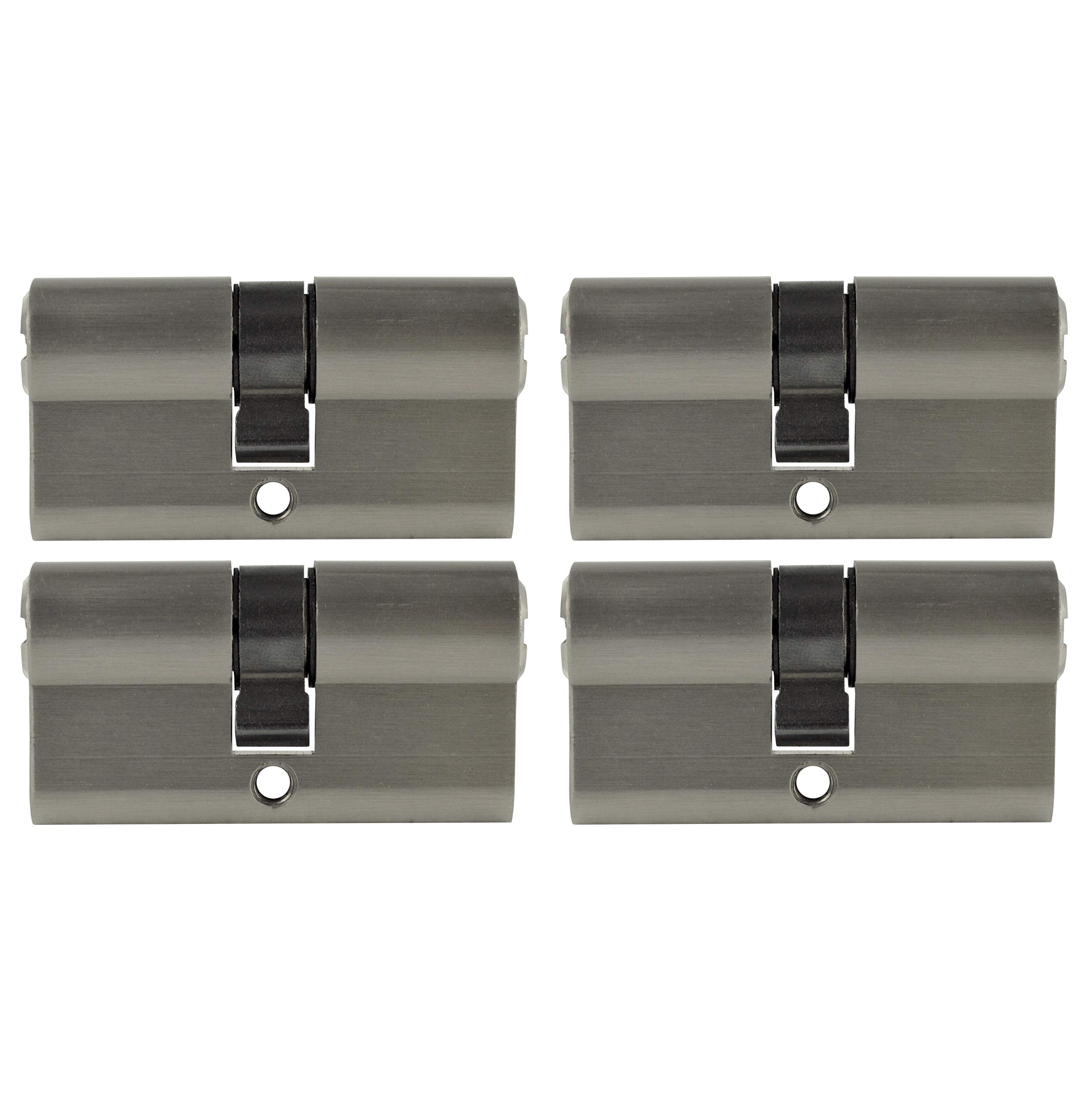 4x Zylinderschloss gleichschließend 60 mm 30x30 mit 20 Schlüssel