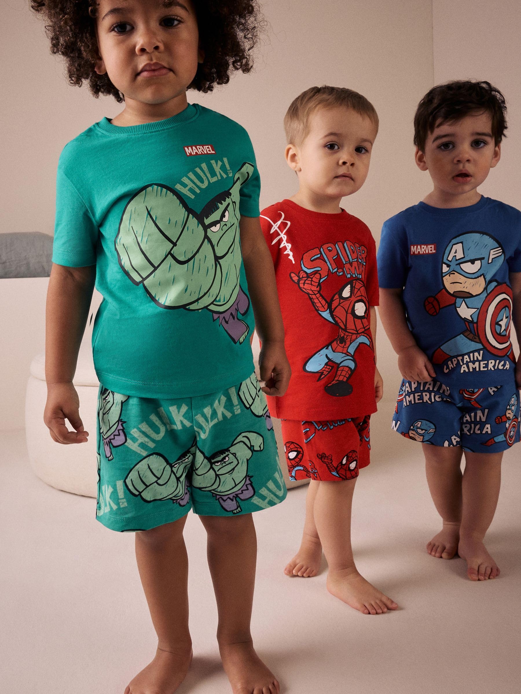 NEXT Garçon Pyjama Short 100% Coton sous Licence, Lot de 3