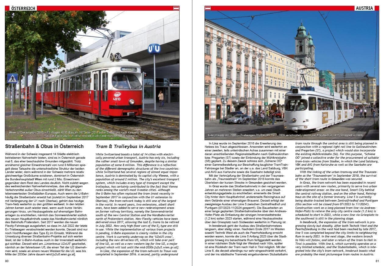 Tram Atlas Schweiz & Österreich: Switzerland & Austria