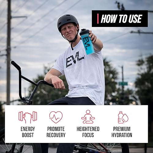 Miniatura 4 de Evlution Nutrition BCAA Energy - Suplemento de aminoácido energizante de alto rendimiento para el desarrollo muscular, recuperación, resistencia y