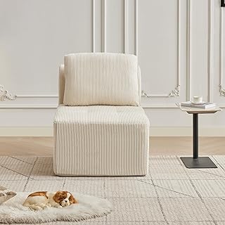 Modular Sectional Sofa with Movable Ottoman, Seat Deep Seat Couch with P...