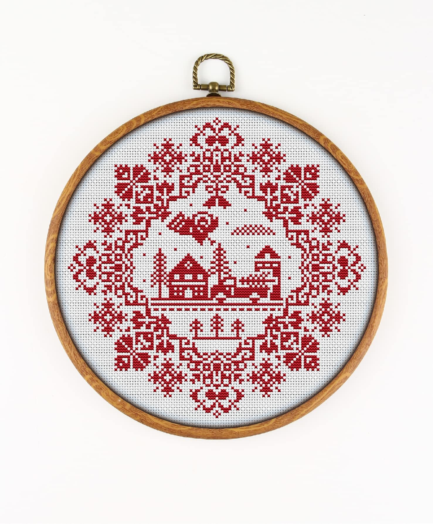 Monochrome Christmas Sampler CS2012 - Counted Cross Stitch Pattern. Only Printed Pattern Inside. No Fabric, Threads, Needles, Hoops.