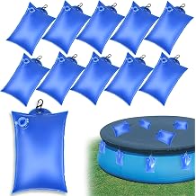 20 Pack Swimming Pool Cover Hanging Bag with Hooks, PVC Leakproof Pool Cover Weights for Above Ground Pool, Heavy Duty Pool Water Bags Wall Bag for Winter Pool Cover Hot Tub Weight Bags