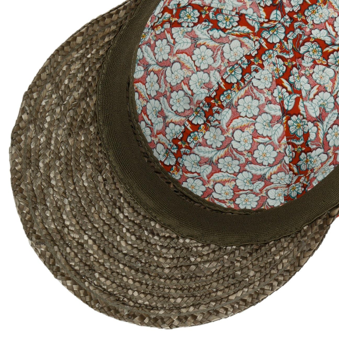 Seeberger Mariva Flower Cap Visor Sonnenvisor Damencap Sonnencap Sommercap Damen - mit Schirm Sommer Frühling-Sommer