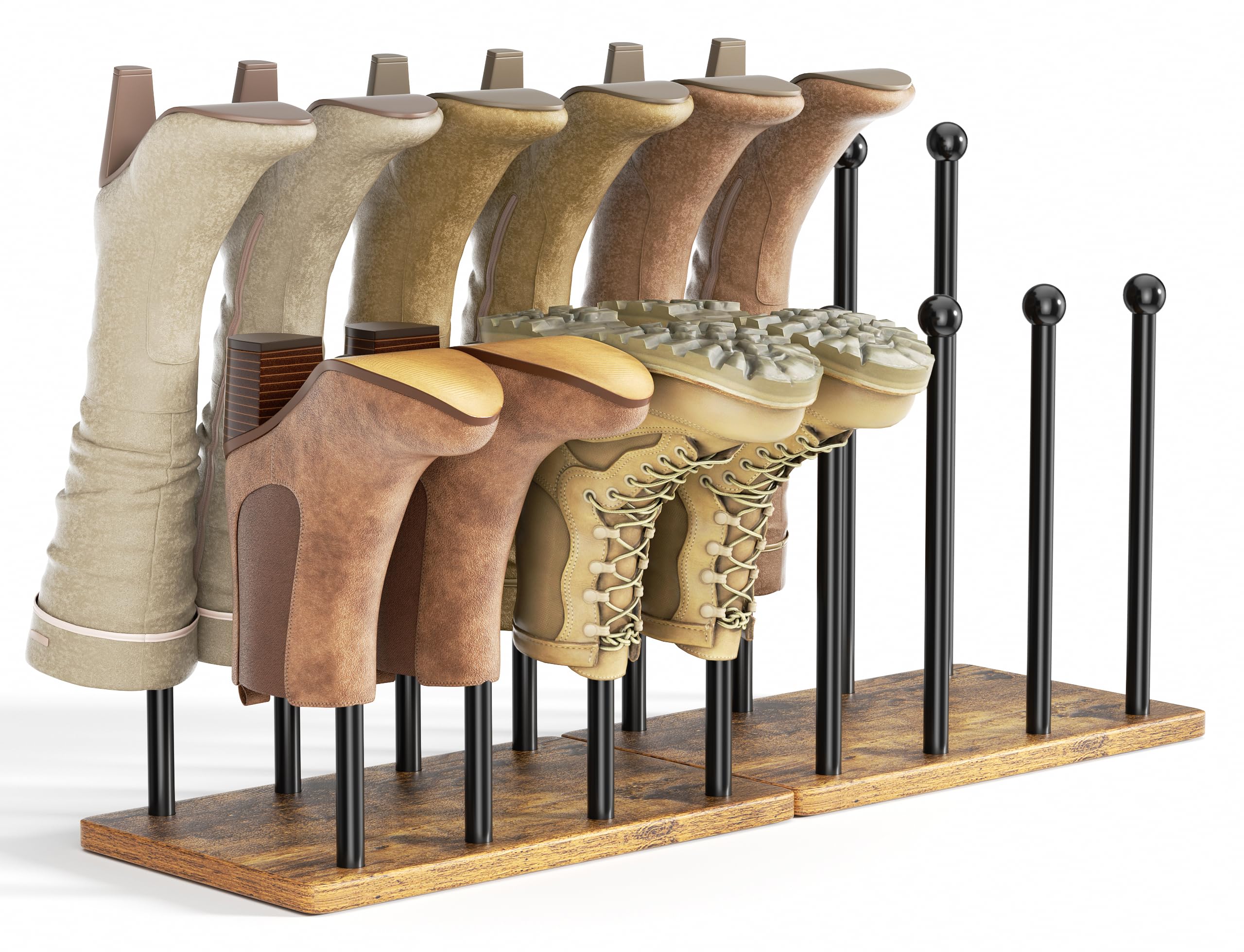 Étagère à chaussures pour 8 paires de souliers lot de 2