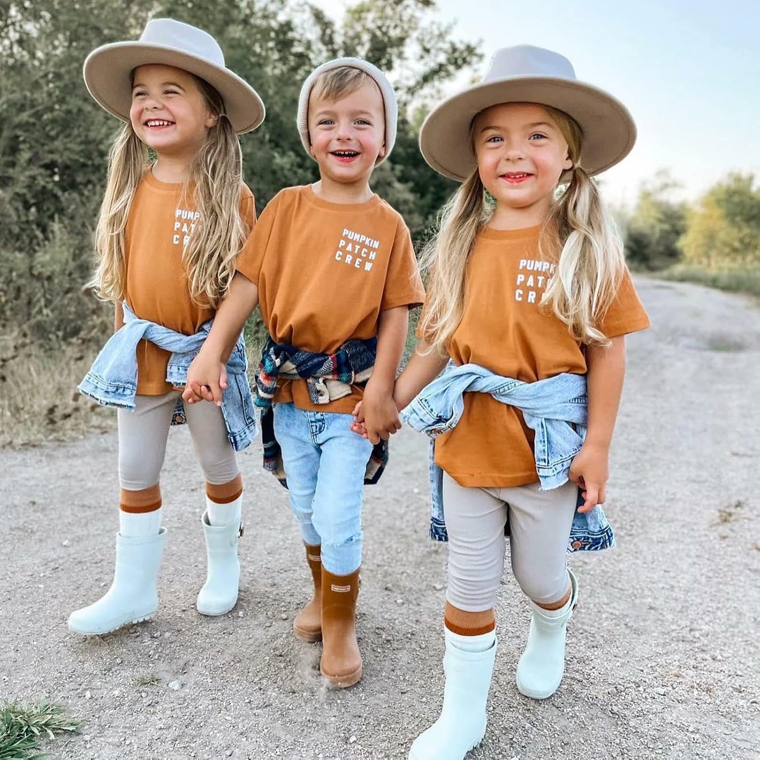 Halloween Outfits for Kids Pumpkin Patch Crew Toddler Short Sleeve Tshirt Top Casual Set Little Boy Girl Cothes