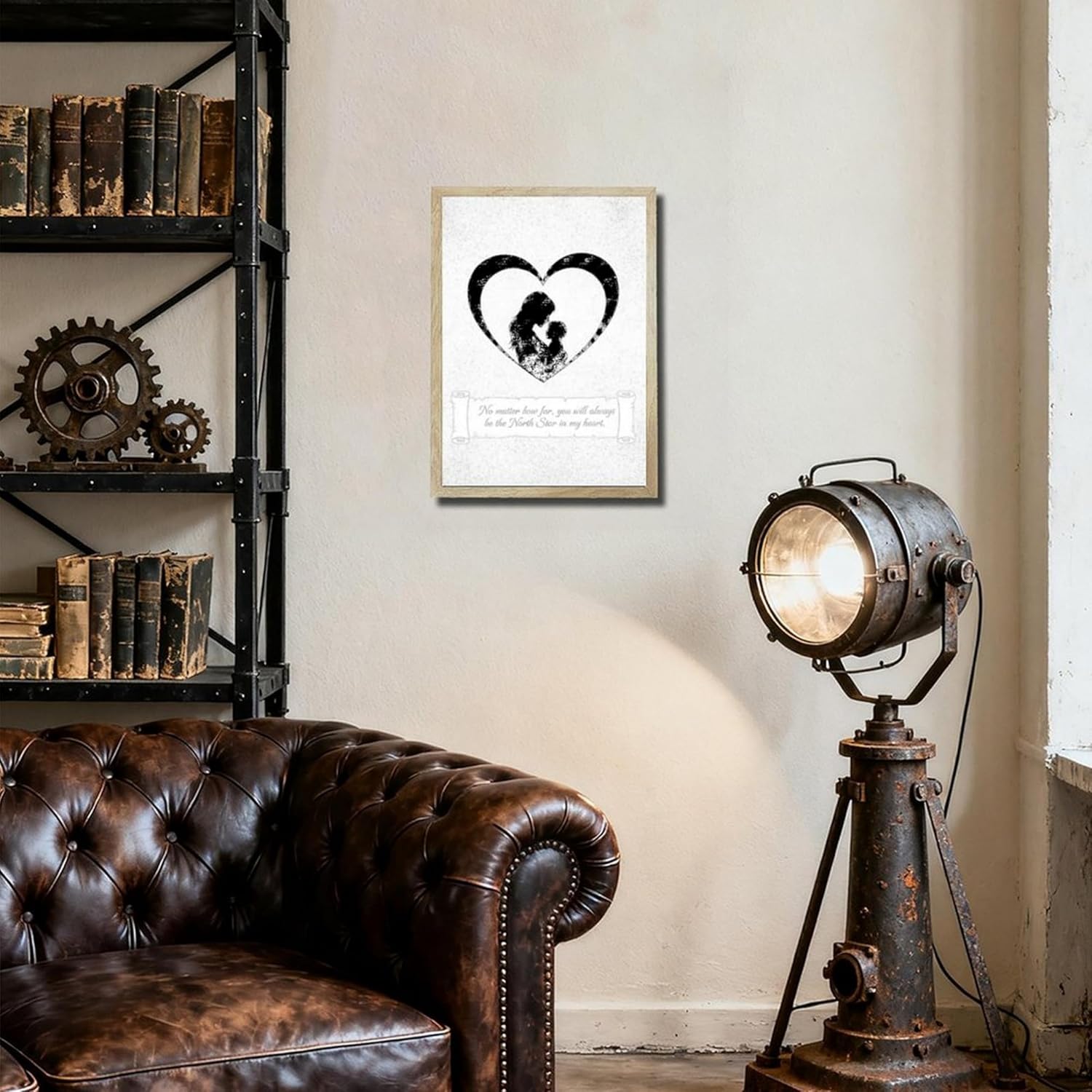 LED Glowing Photo Frame Shadow, 9x12 Inches USB Powered Shadow Box Desktop Decor, Unique Birthday Gifts for Mom, Grandma, Wife, Daughter