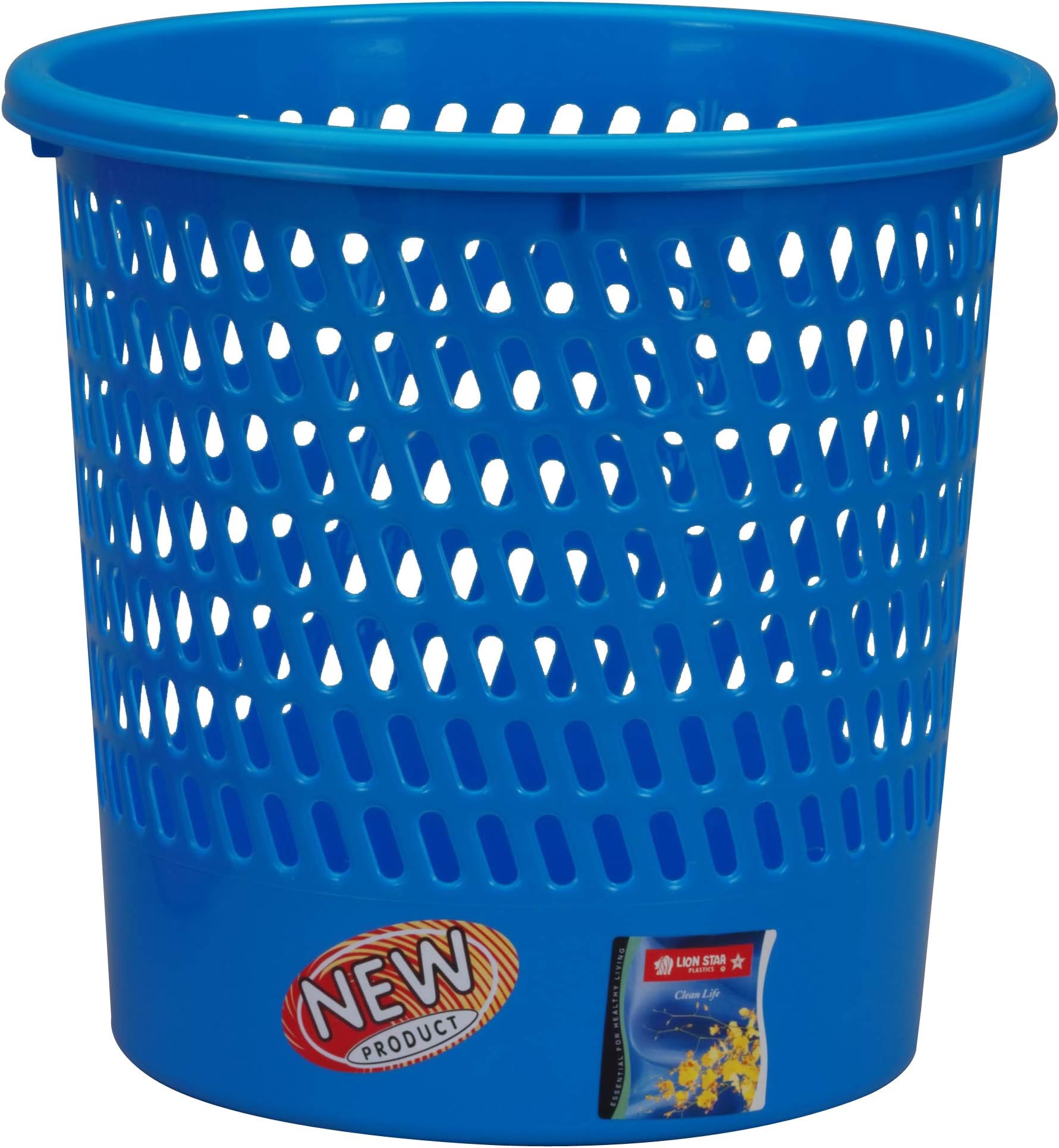Lionstar Plastic Trash Bin, Assorted Colours, 11.2 cm x 11.5 10.1