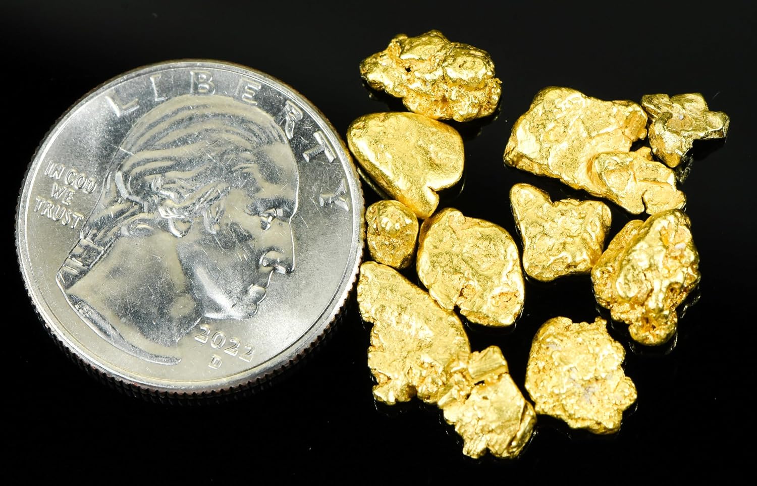 Alaskan-Yukon BC Natural Gold Nugget #4 10 Grams of Clean Gold Flakes