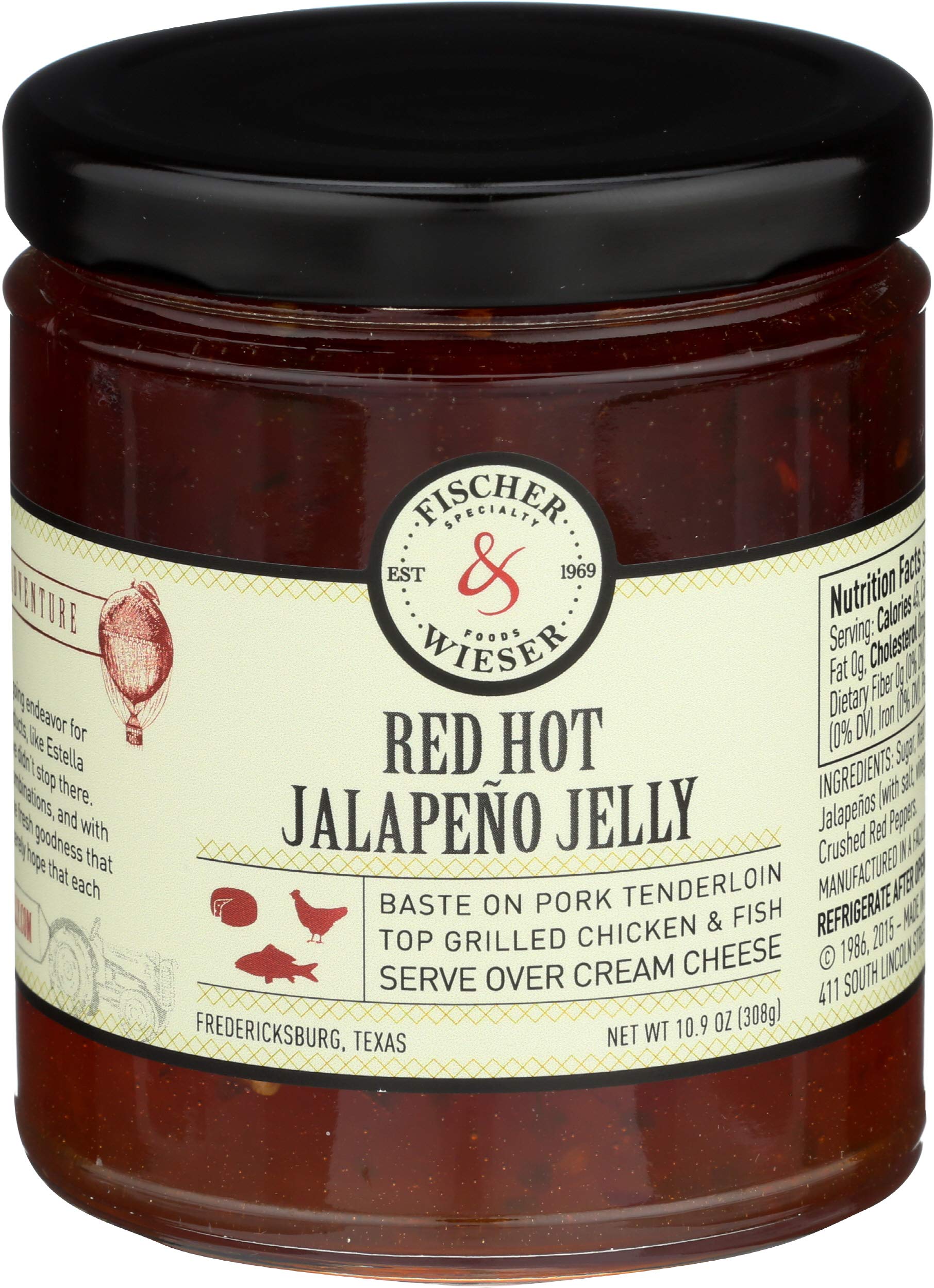 Fischer & Wieser, Jelly Red Hot Jalapeno, 10.9 Ounce