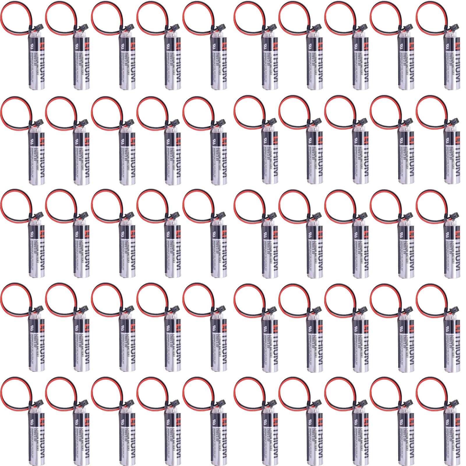 (50Pcs) ER6V/3.6V 2400mAh Replacement Battery Compatible with M70 System ER6VC119A/ER6VC119BUS Stock