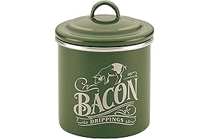 Ayesha Curry Enamel on Steel Bacon Grease Saver - 4 Inch, Green