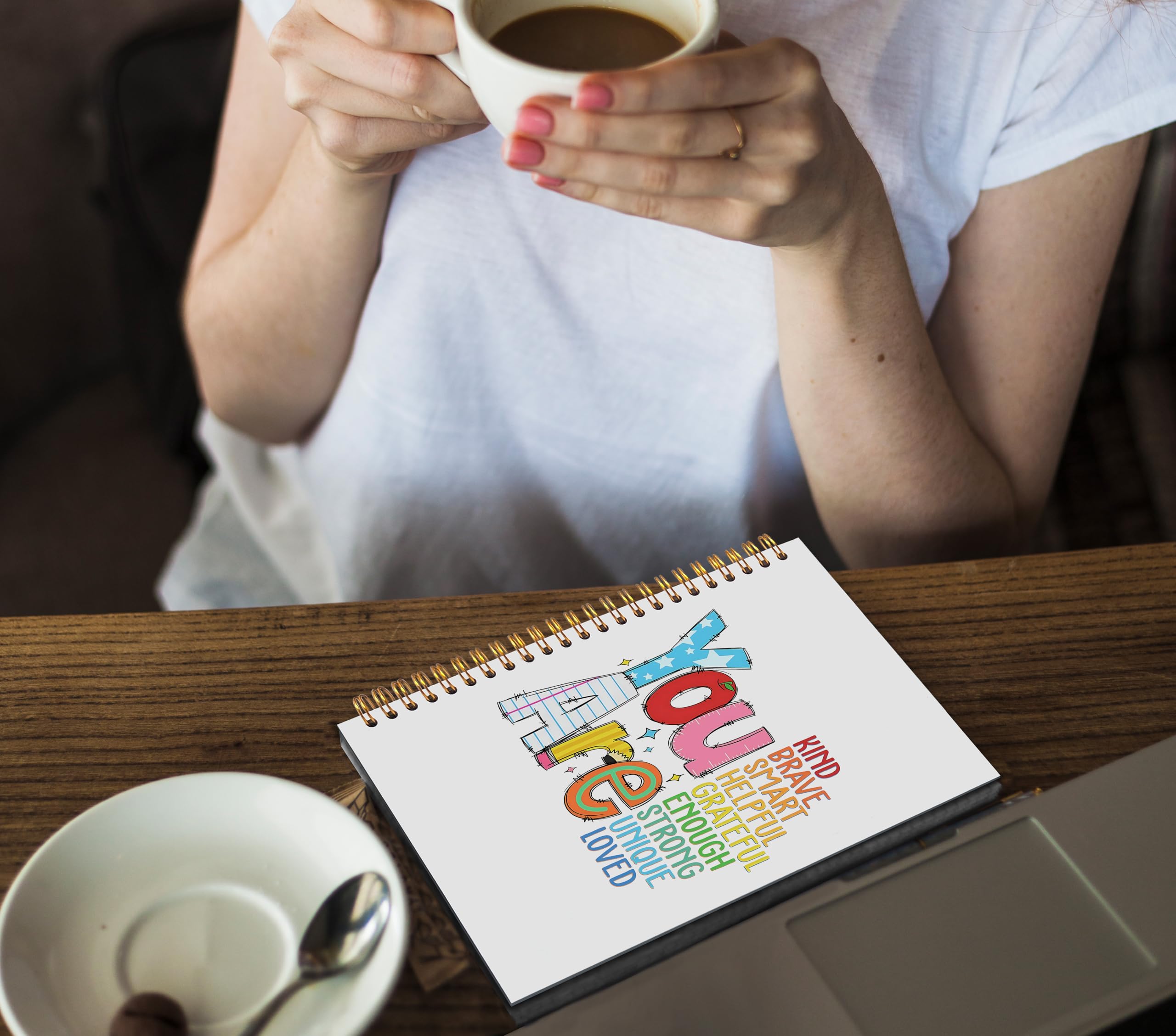Boho Inspirational Spiral Notebook Journal 5,5 x 8,3, You Are Kind Positive Affirmation Journal per donne, forniture per il rientro a scuola, regali, citazione motivazionale