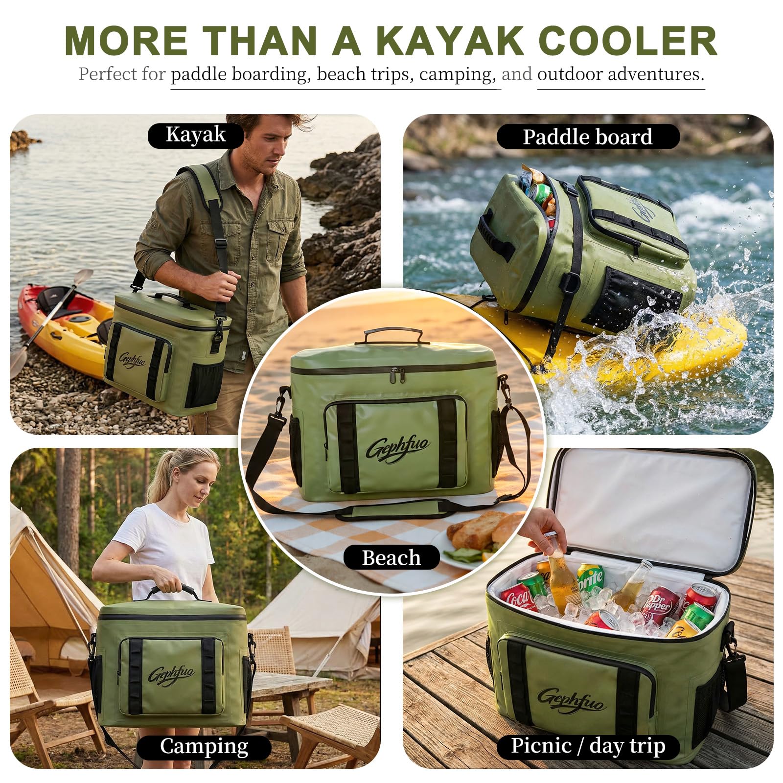 Modoker Kajak-Kühltasche, Paddleboard-Kühltasche für Campingausflüge